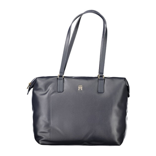 Tommy Hilfiger Blue Polyester Women Handbag Tommy Hilfiger Dim Gray