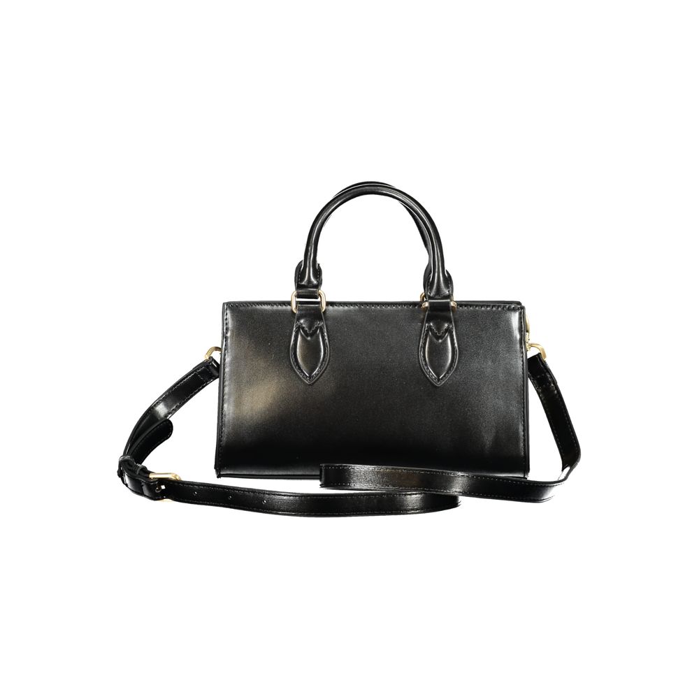 Front view with bag zipped and handles upright.