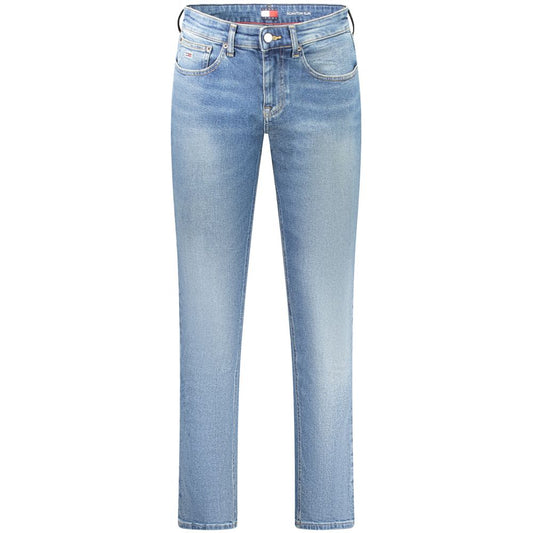 Tommy Hilfiger Blue Cotton Men Jeans Tommy Hilfiger Dark Gray