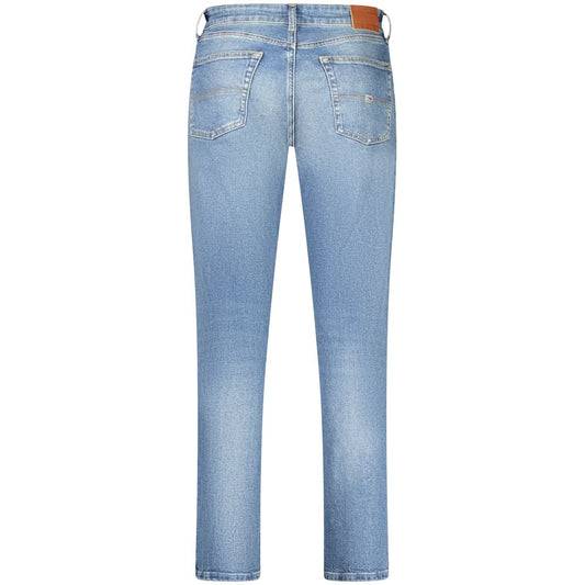 Tommy Hilfiger Blue Cotton Men Jeans Tommy Hilfiger Dark Gray
