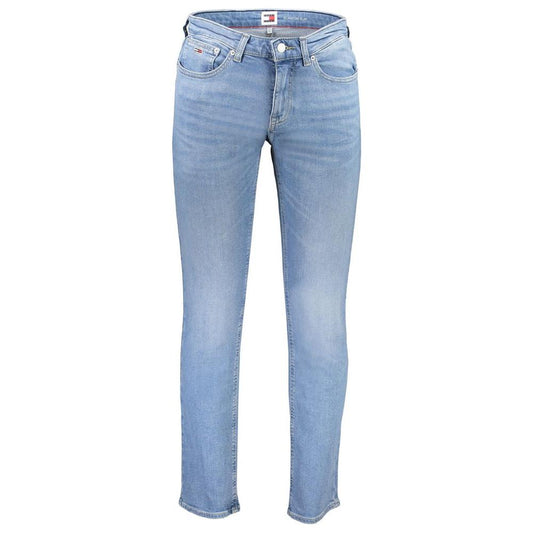 Tommy Hilfiger Light Blue Cotton Men Jeans Tommy Hilfiger Dark Gray