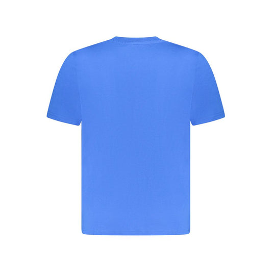 North Sails Blue Cotton Men T-Shirt North Sails Cornflower Blue