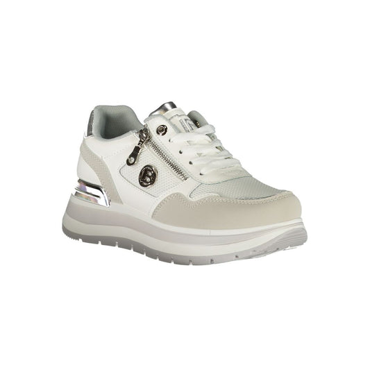 Laura Biagiotti White Polyester Women Sneaker Laura Biagiotti Gray