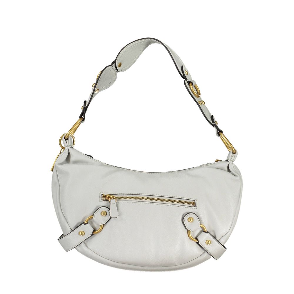 Front view with bag zipped and handles upright.