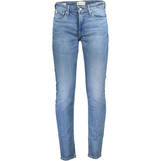 Calvin Klein Light Blue Cotton Men Jeans
