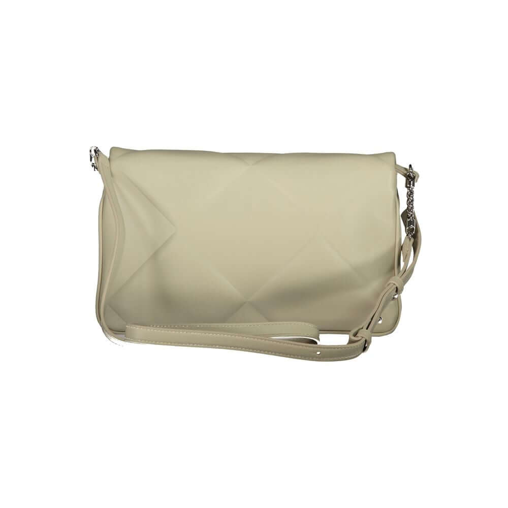 Front view with bag zipped and handles upright.