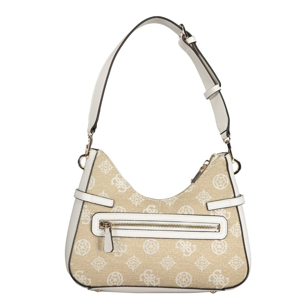 Front view with bag zipped and handles upright.