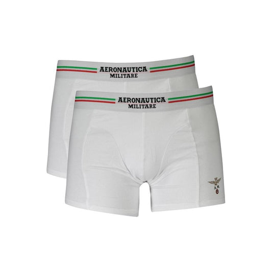 Aeronautica Militare White Cotton Underwear