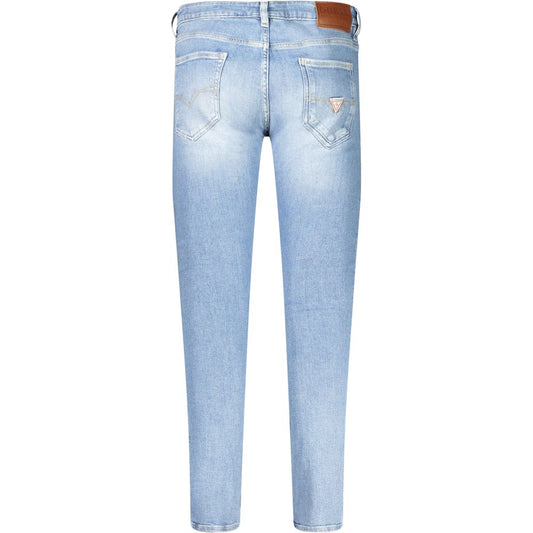 Guess Jeans Light Blue Cotton Men Jeans