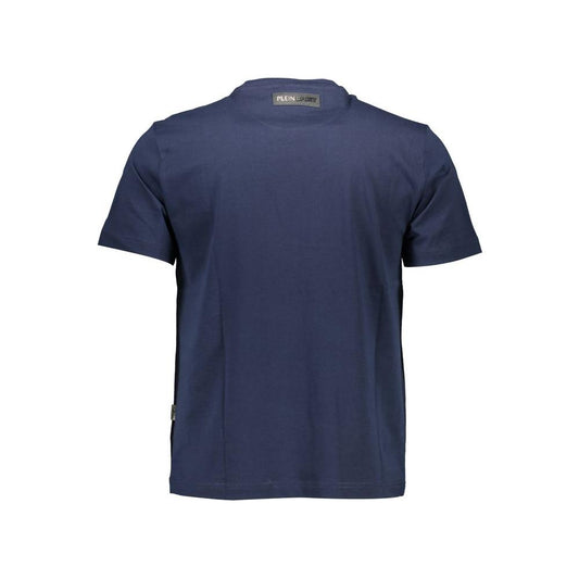 Plein Sport Blue Cotton Men T-Shirt