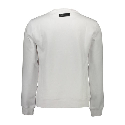 Plein Sport White Cotton Men Sweater