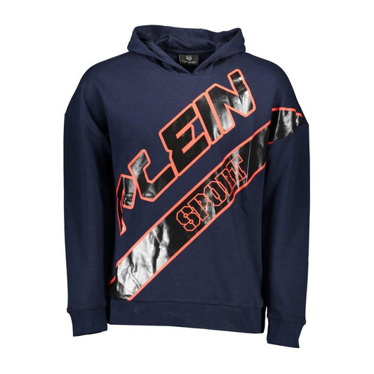 Plein Sport Blue Cotton Men Sweater