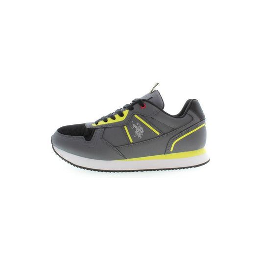 U.S. POLO ASSN. Gray Polyester Men Sneaker