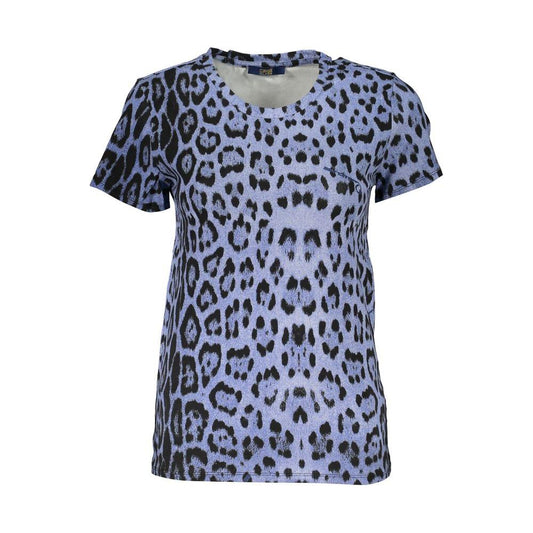 Cavalli Class Light Blue Cotton Women Top