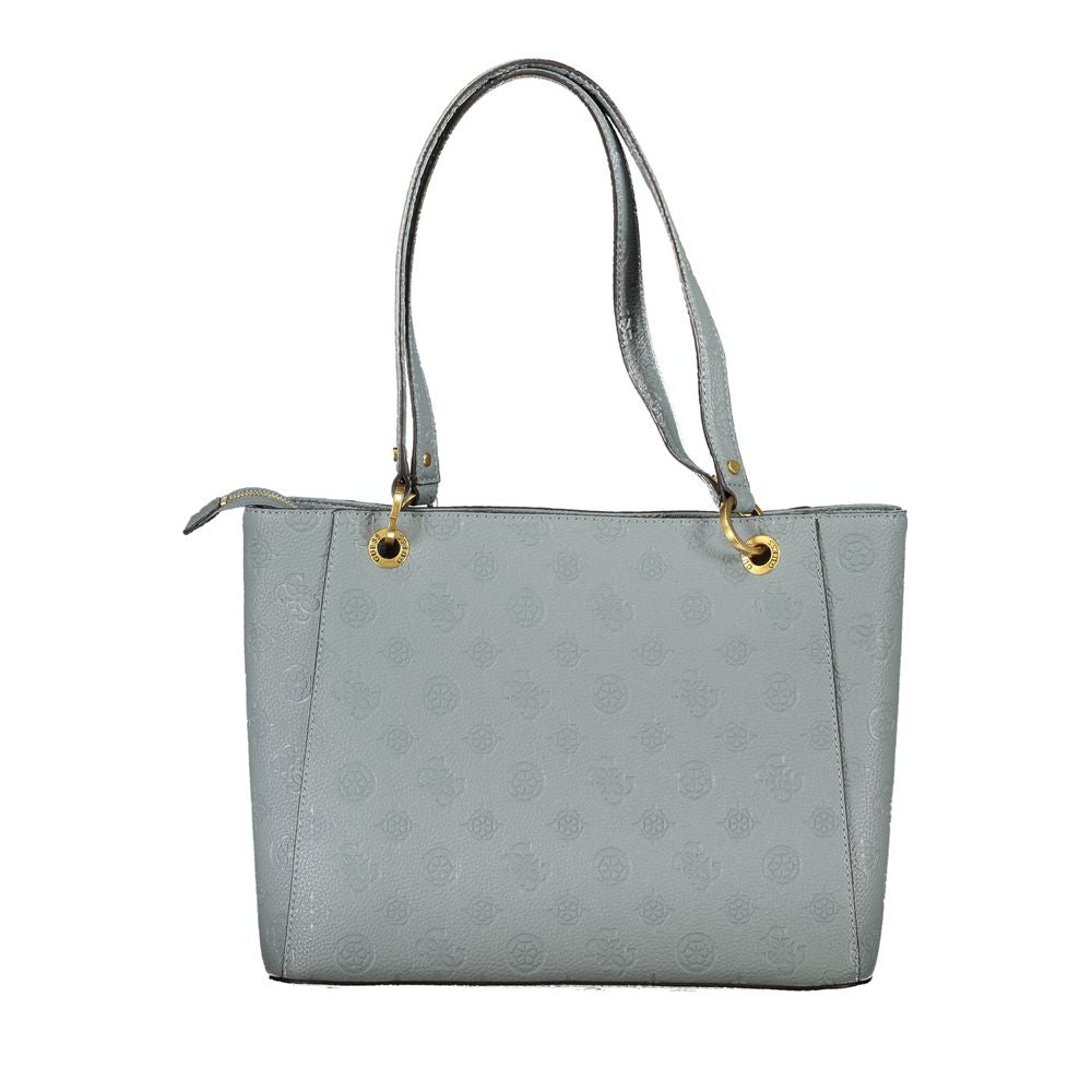 Front view with bag zipped and handles upright.