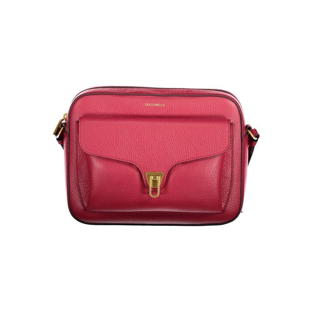Coccinelle Red Leather Handbag CO-35661