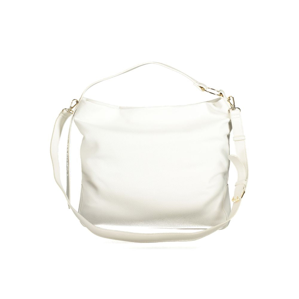 Front view with bag zipped and handles upright.