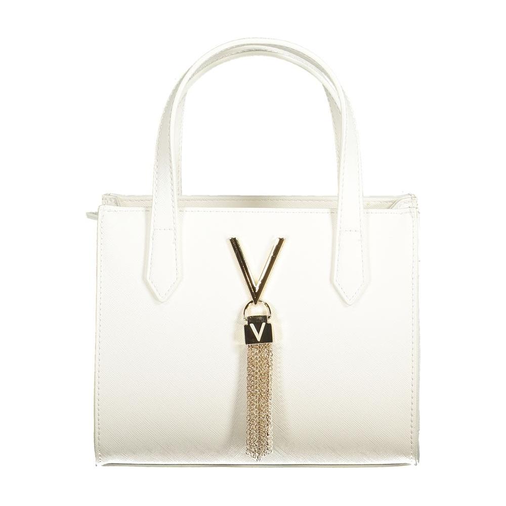 Front view with bag zipped and handles upright.