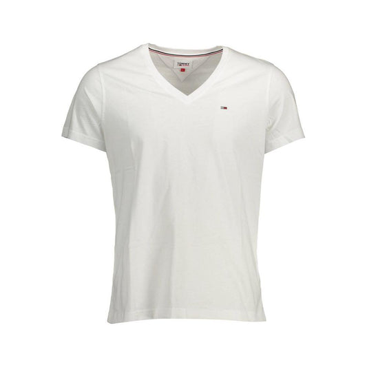 Tommy Hilfiger White Cotton Men TShirt