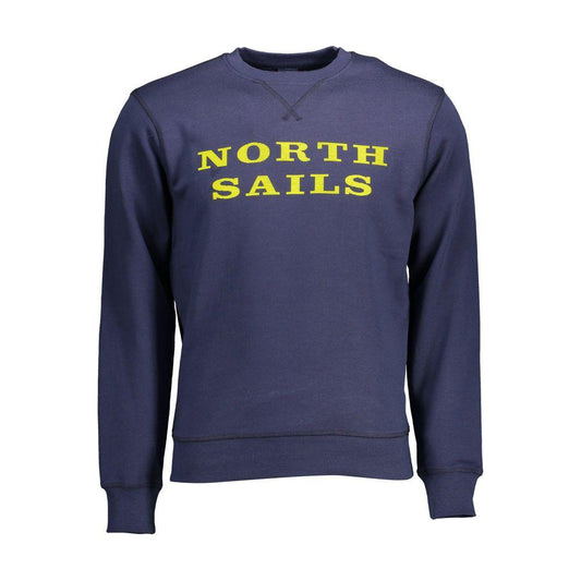 North Sails Blue Cotton Men Sweater