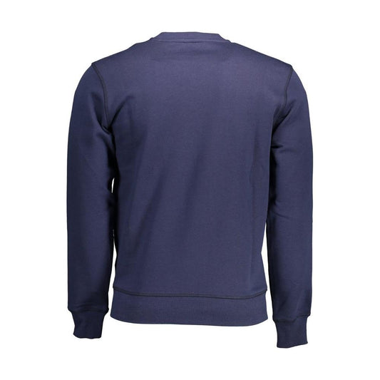 North Sails Blue Cotton Men Sweater
