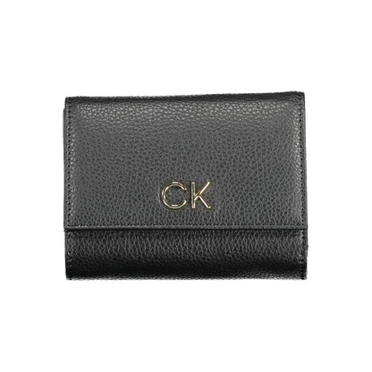Calvin Klein Black Polyurethane Women Wallet