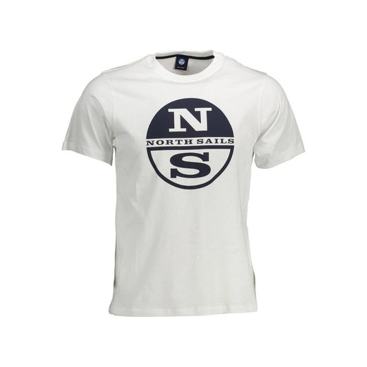 North Sails White Cotton Men T-Shirt