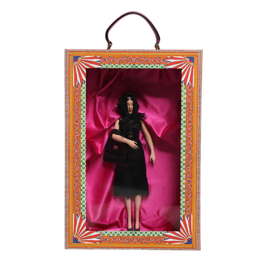 Dolce & Gabbana Black Dress Ceramic Porcelain Fashion Leather Sicily Dolls