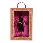 Dolce & Gabbana Black Dress Ceramic Porcelain Fashion Leather Sicily Dolls SMY11080