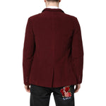 GF Ferre Maroon Corduroy Regular Fit Men Coat Blazer Jacket JKT41314-48