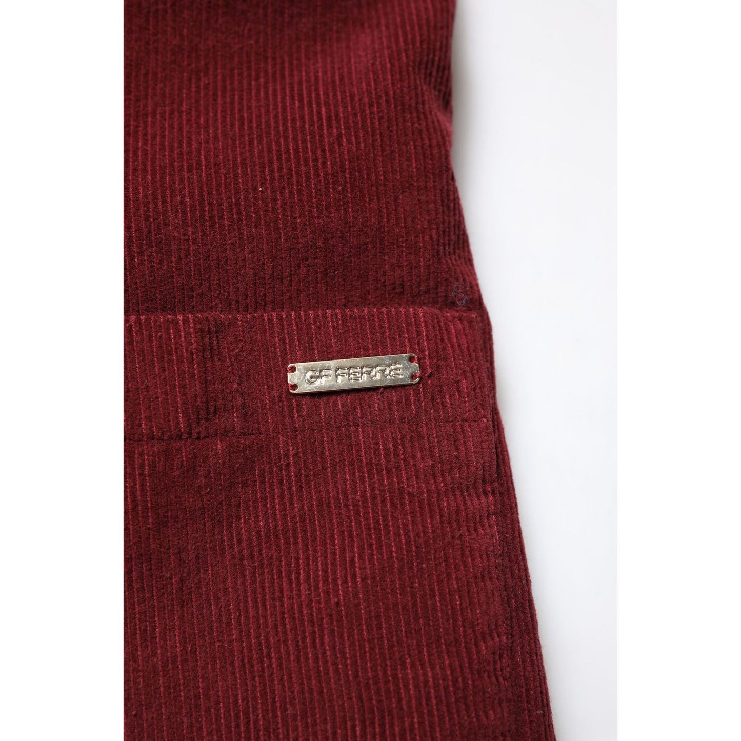 GF Ferre Maroon Corduroy Regular Fit Men Coat Blazer Jacket JKT41314-48