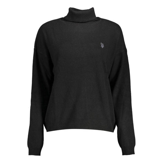 U.S. POLO ASSN. Black Wool Women Sweater