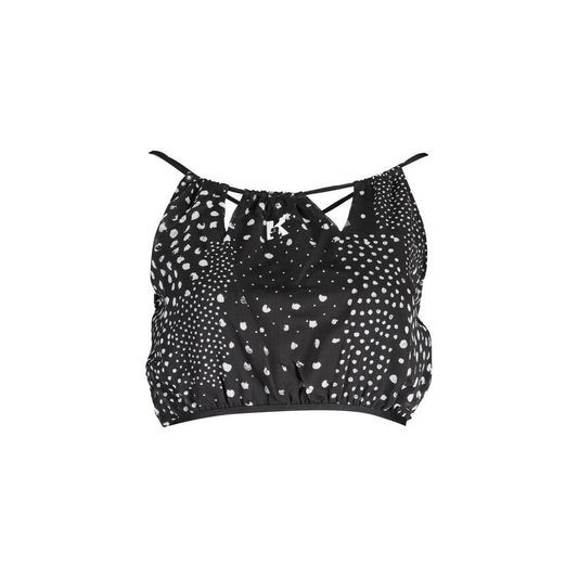Karl Lagerfeld Black Polyester Women Top