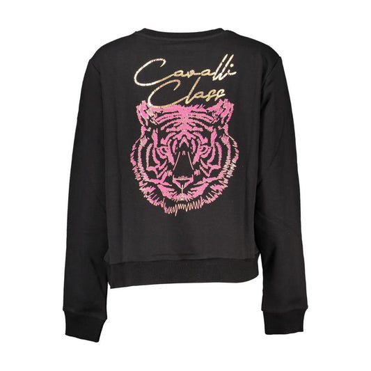 Cavalli Class Black Cotton Women Sweater