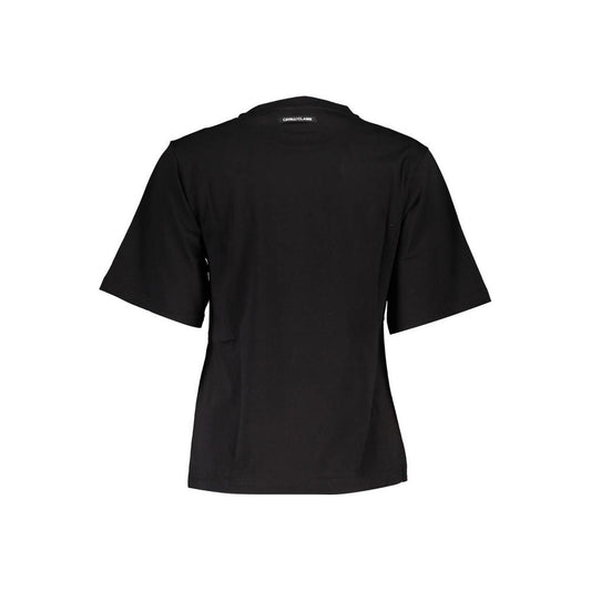 Cavalli Class Black Cotton Women T-Shirt