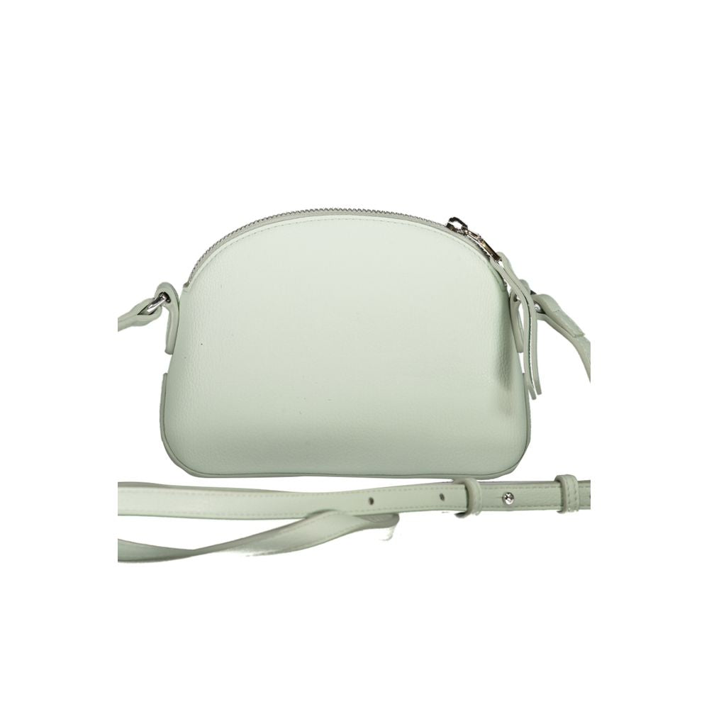 Front view with bag zipped and handles upright.