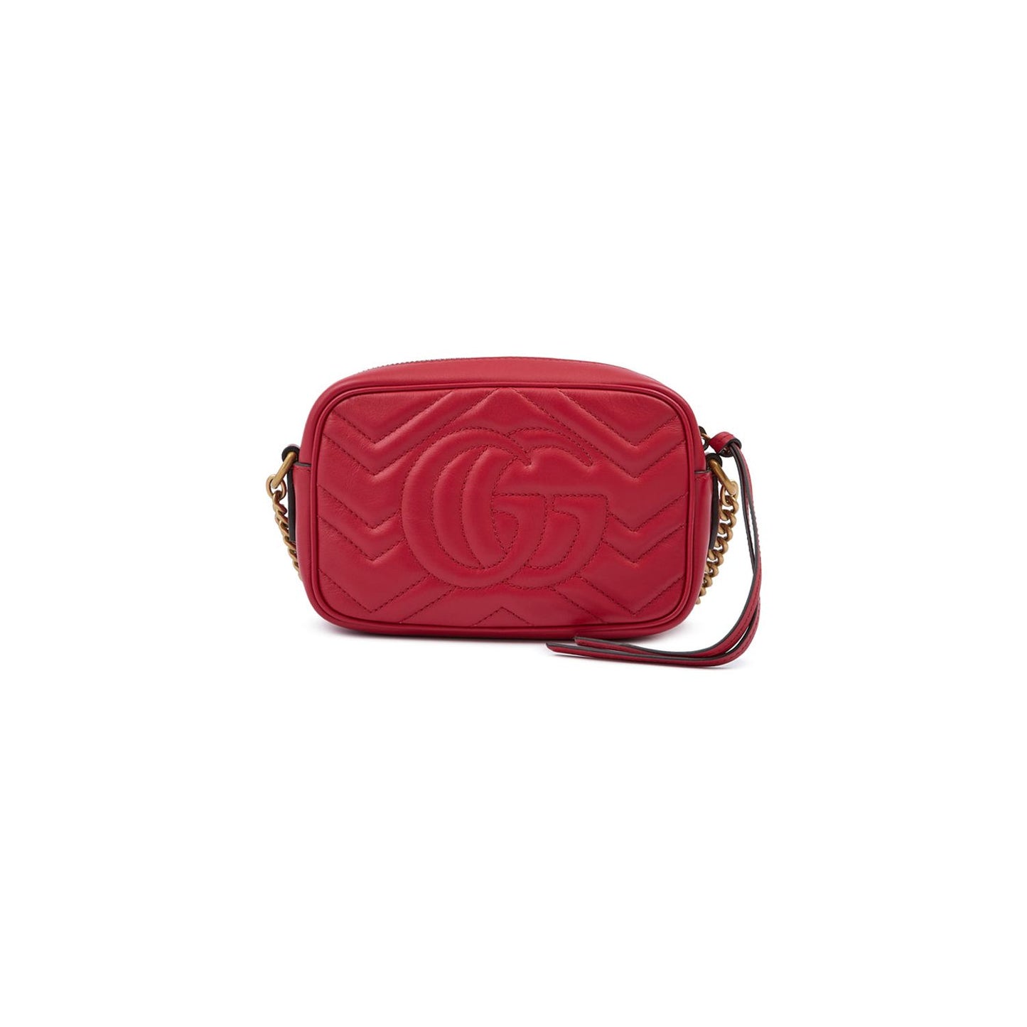 Gucci Red Leather GG Marmont Camera Bag 448065DTD1T6433