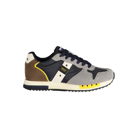 Blauer Blauer Gray Polyester Sneaker BL-31646-EU45/US12 1728,67403481248,Blauer,EU45/US12,Gray,Men,Men - Shoes,New with tags,Shoes,Sneakers - Men - Shoes