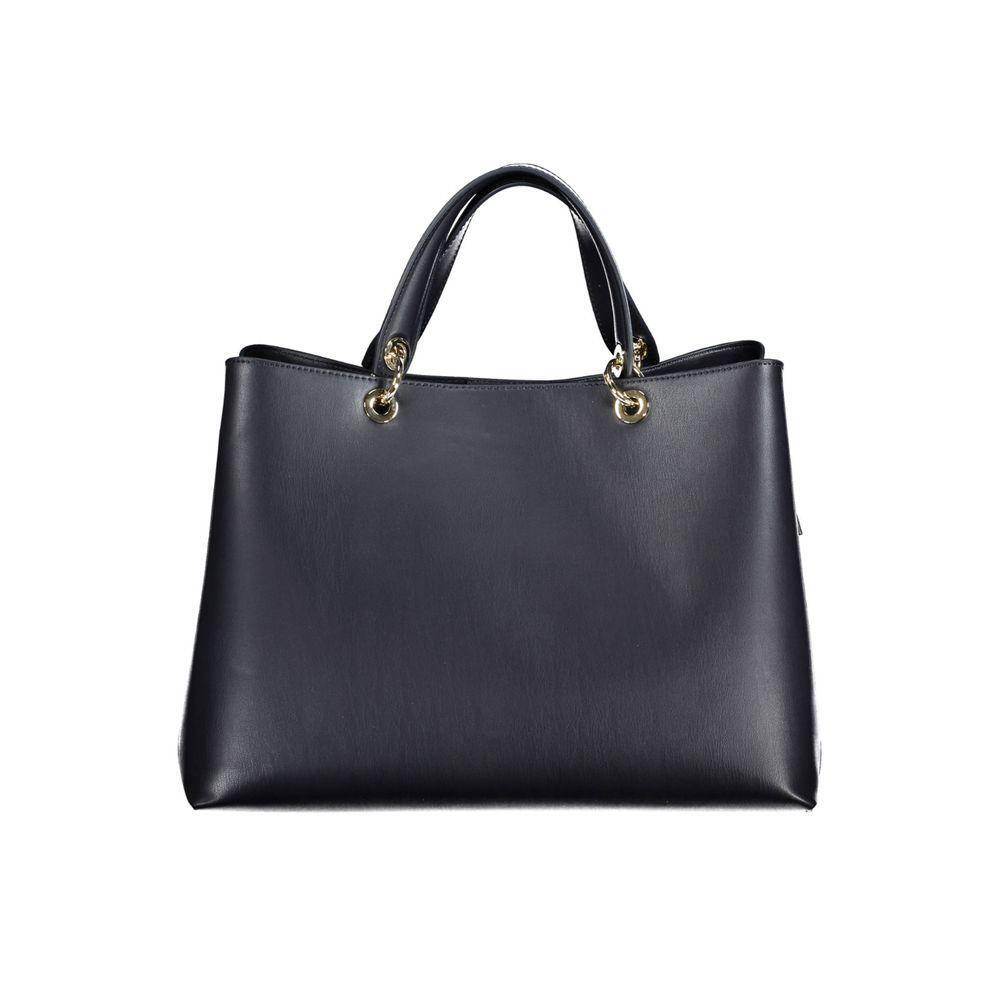 Front view with bag zipped and handles upright.