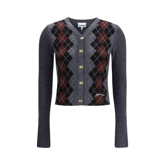 Ganni Check Cardigan GA-K2284523-M