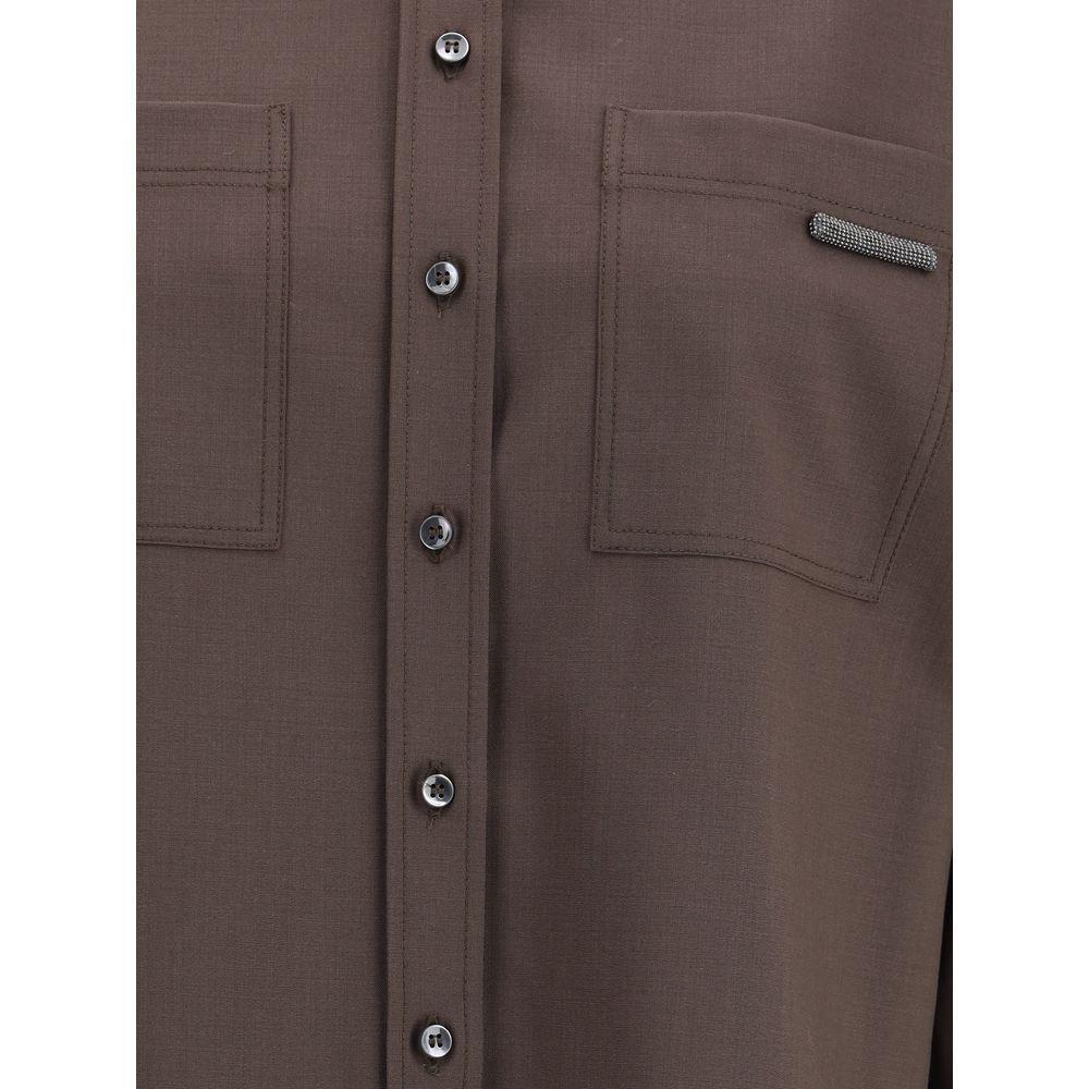 Brunello Cucinelli Wool Shirt BR-MPW07NB206C019-L