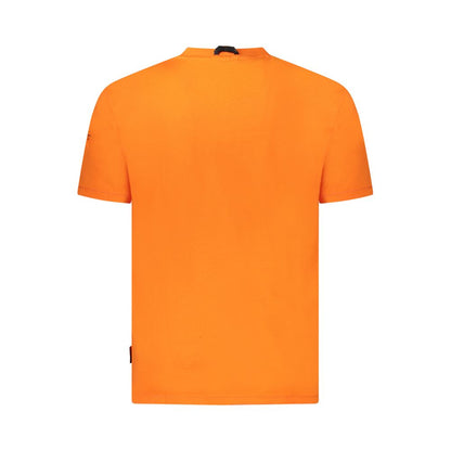 Napapijri Orange Cotton Men T-Shirt