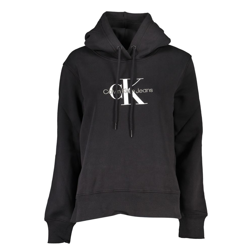 Calvin Klein Black Cotton Women Sweatshirt