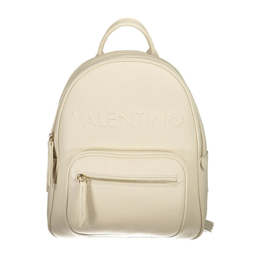 Mario Valentino Beige Polyurethane Women Backpack