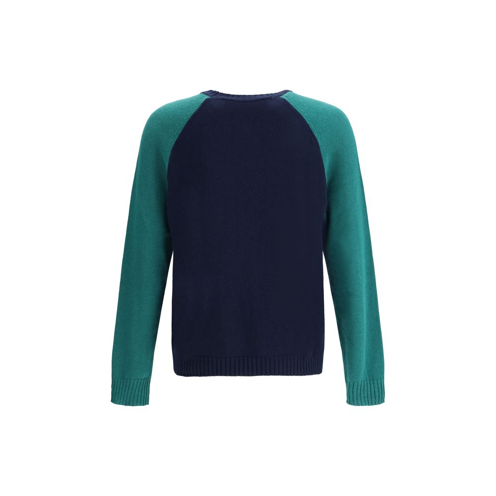 Valentino Blue Fleece Wool Sweatshirt