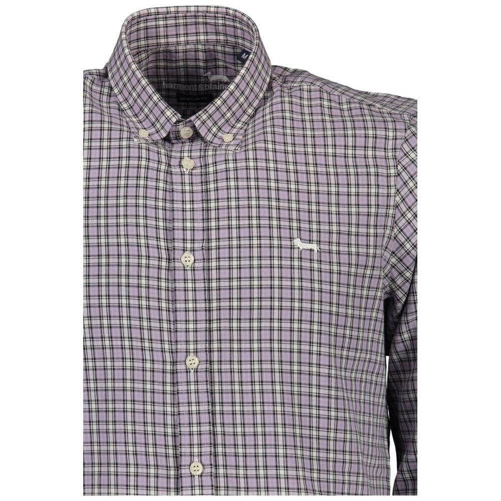Harmont & Blaine Purple Cotton Men Shirt HA-37780-S