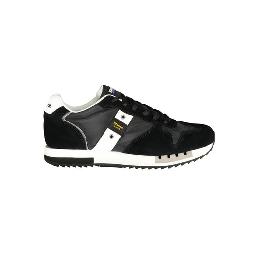 Blauer Black Polyurethane Men's Sneaker