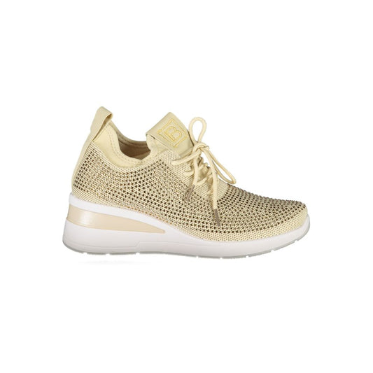 Laura Biagiotti Beige Polyester Women Sneaker