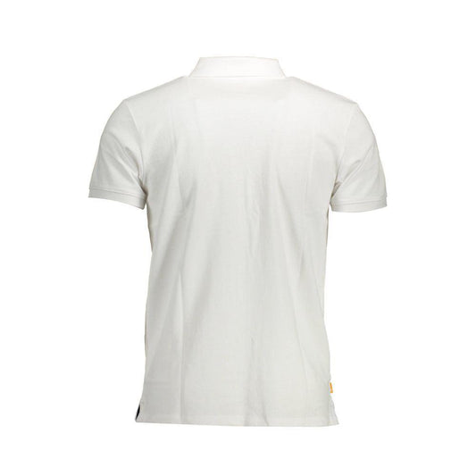 Timberland White Cotton Men Polo Shirt TI-37392-S