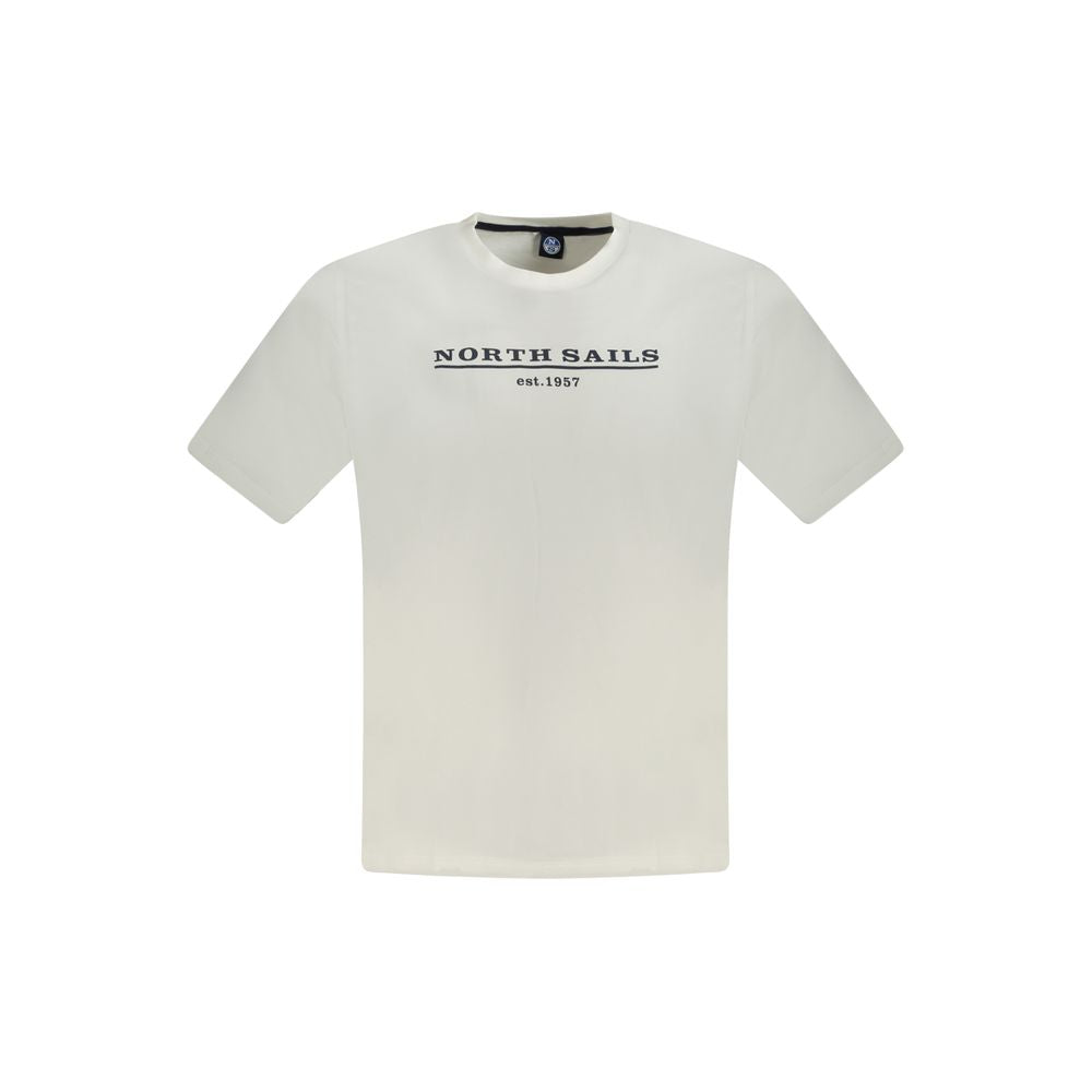 North Sails Bianco Cotton Men T-Shirt